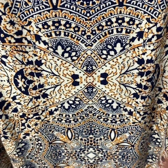 Women's Artisan NY Size Small Navy/Orange Multi Color Maxi Skirt - Picture 4 of 9